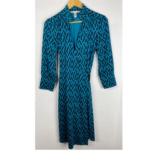 Diane Von Furstenberg Tessa Silk Wrap Dress - Picture 8 of 8
